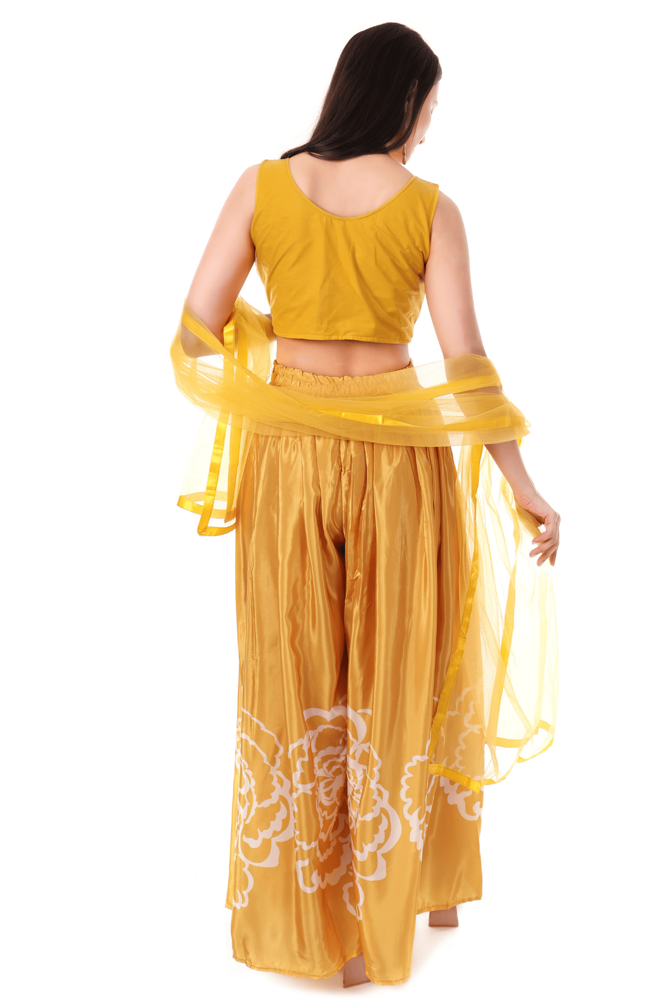 Yellow haldi plazo set