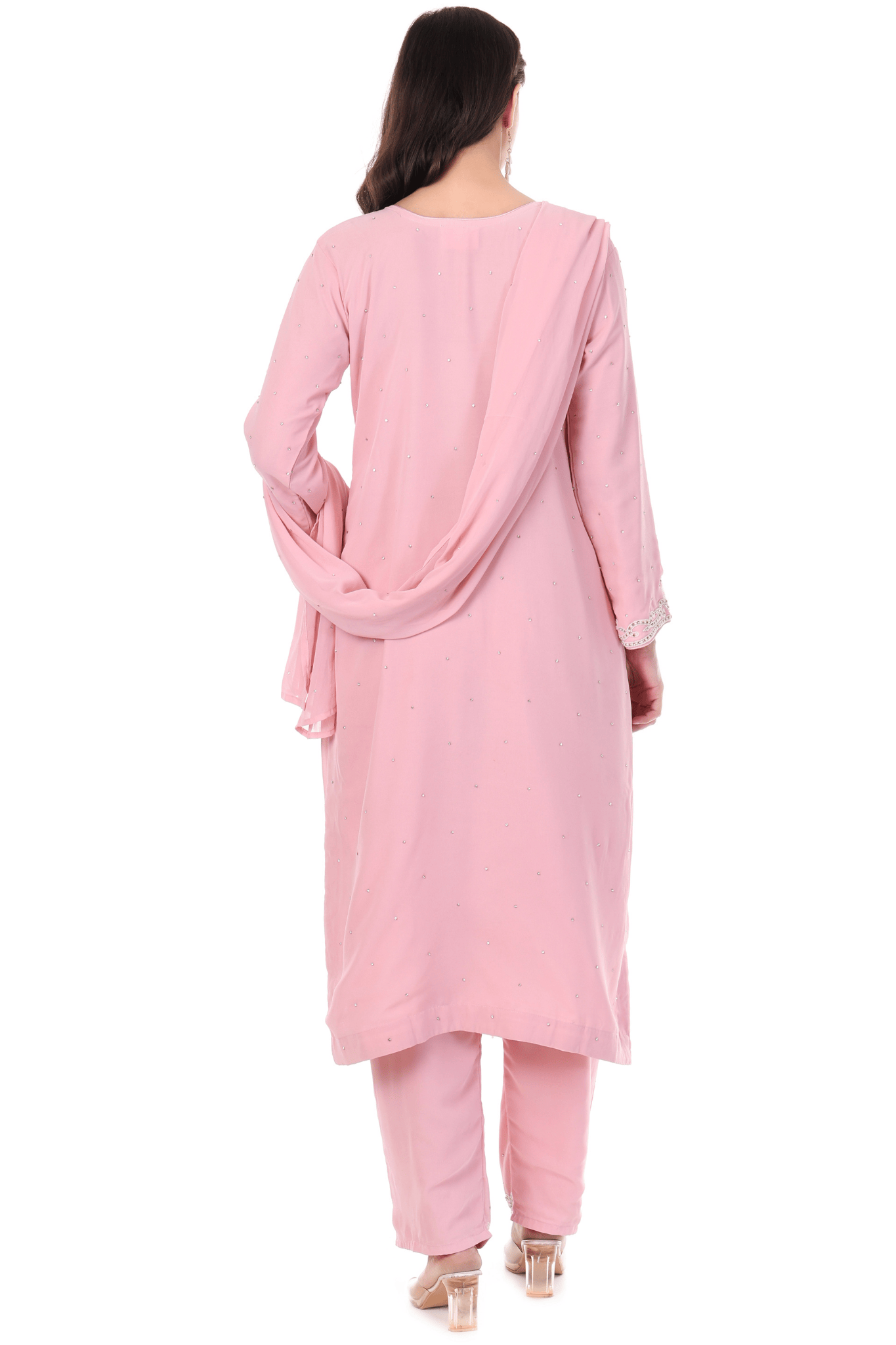 Pakistani heavy straight party wear