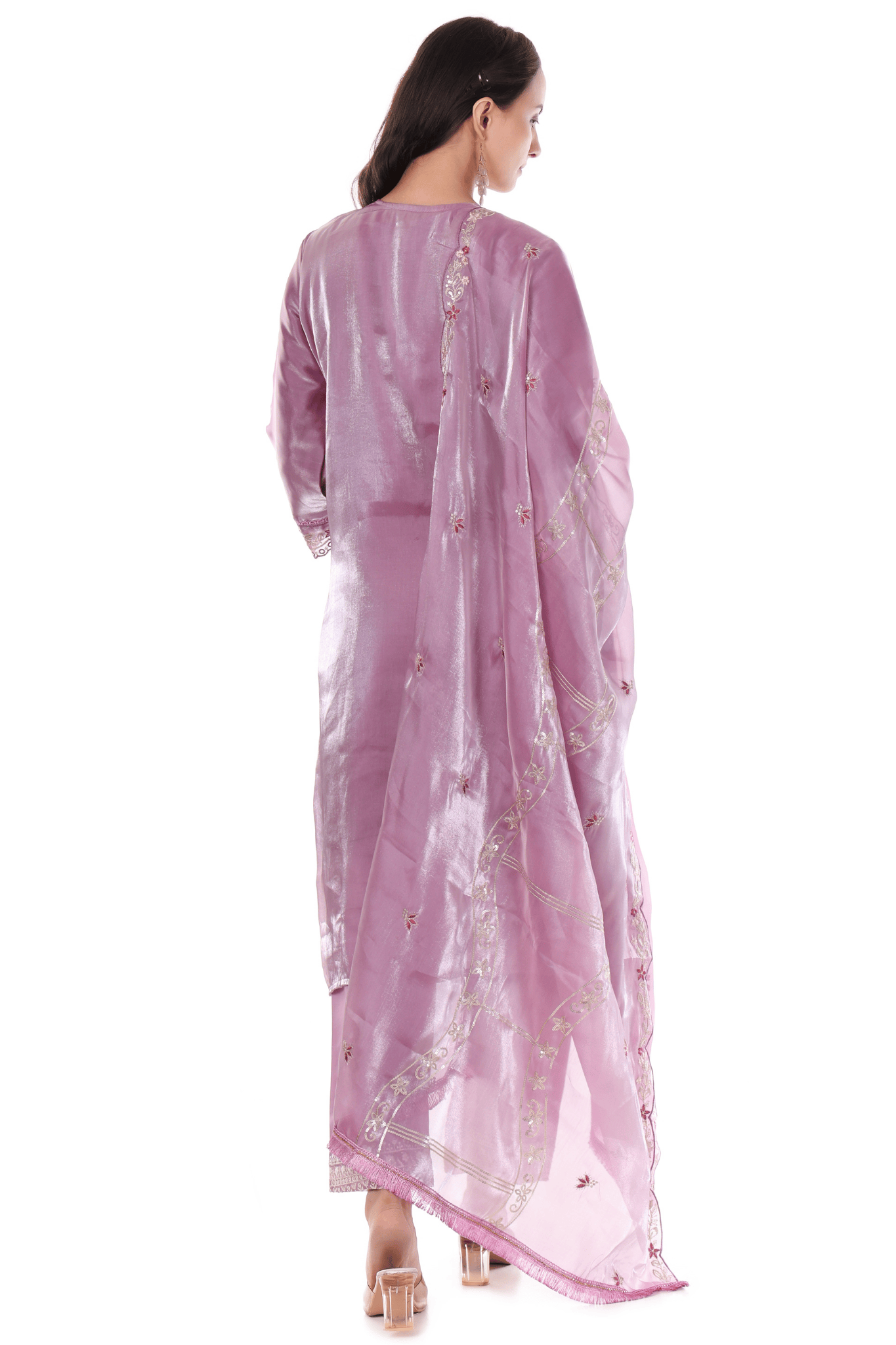 Pink siroski Pakistani suit