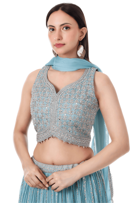 Blue Lahenga set