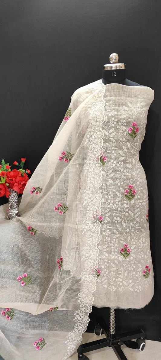 Kota Doria - Embroidered