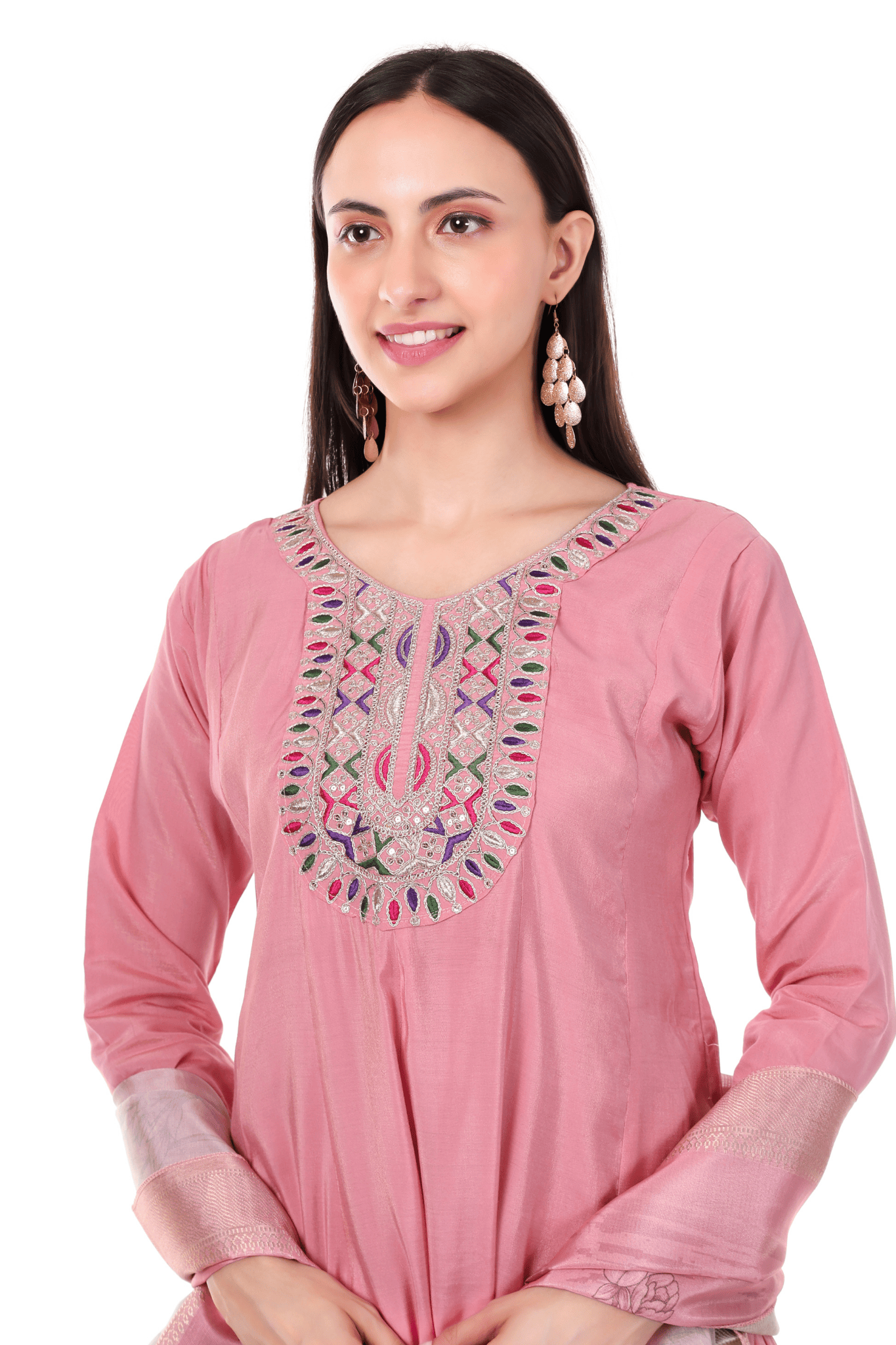 Anarkali with Digital printed Dupatta