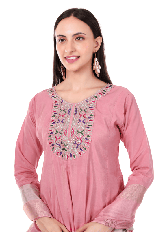 Anarkali with Digital printed Dupatta