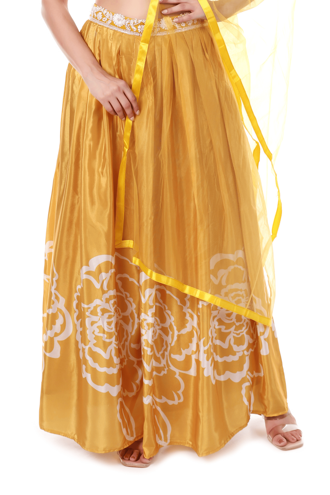 Yellow haldi plazo set
