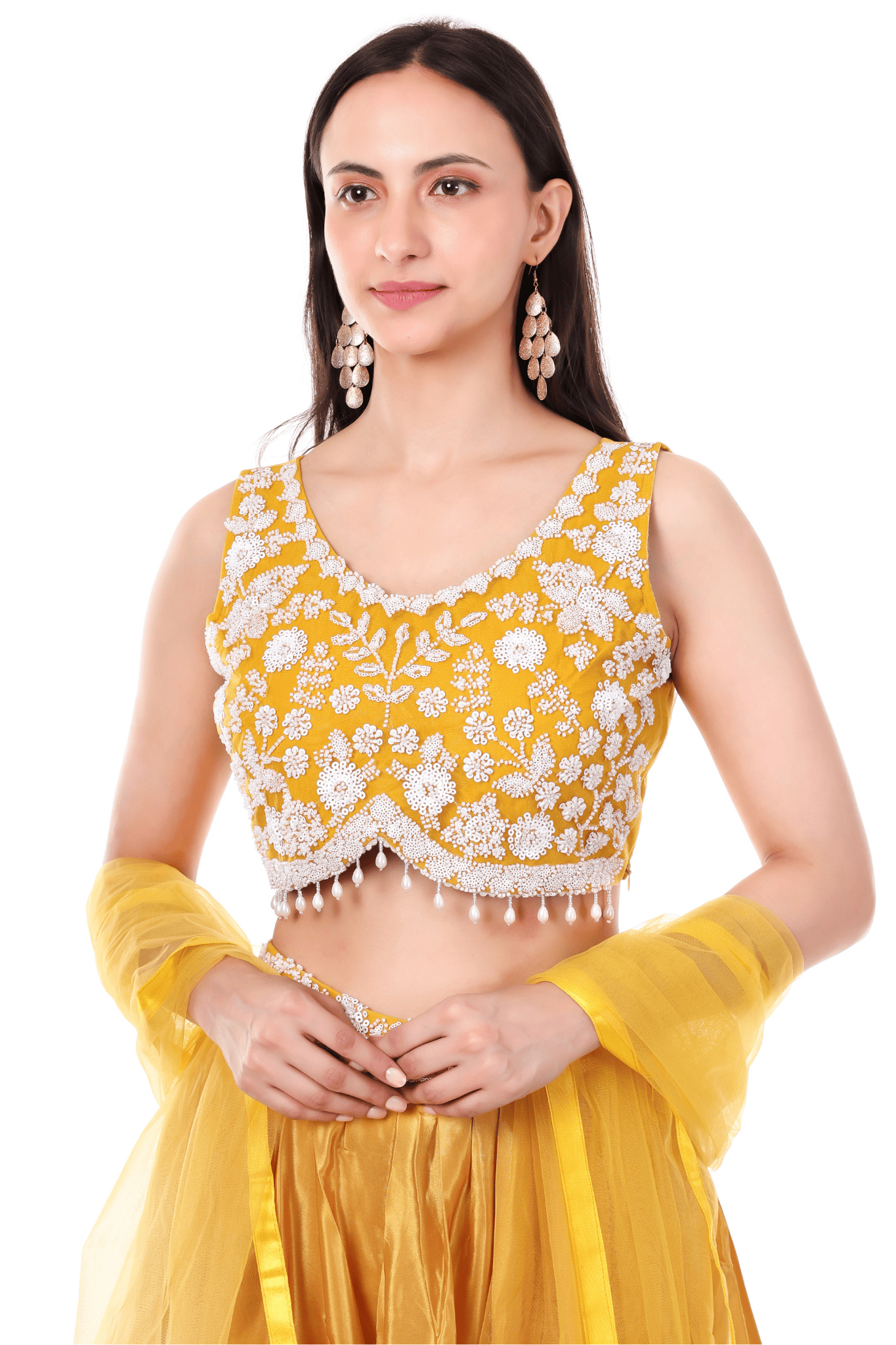 Yellow haldi plazo set
