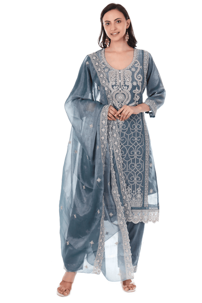 Blue Pakistani heavy suit