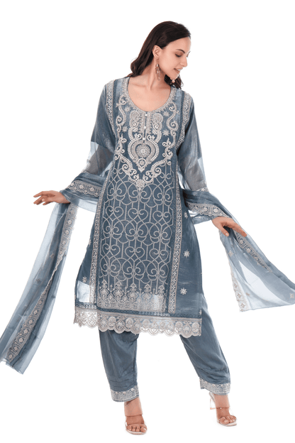 Blue Pakistani heavy suit