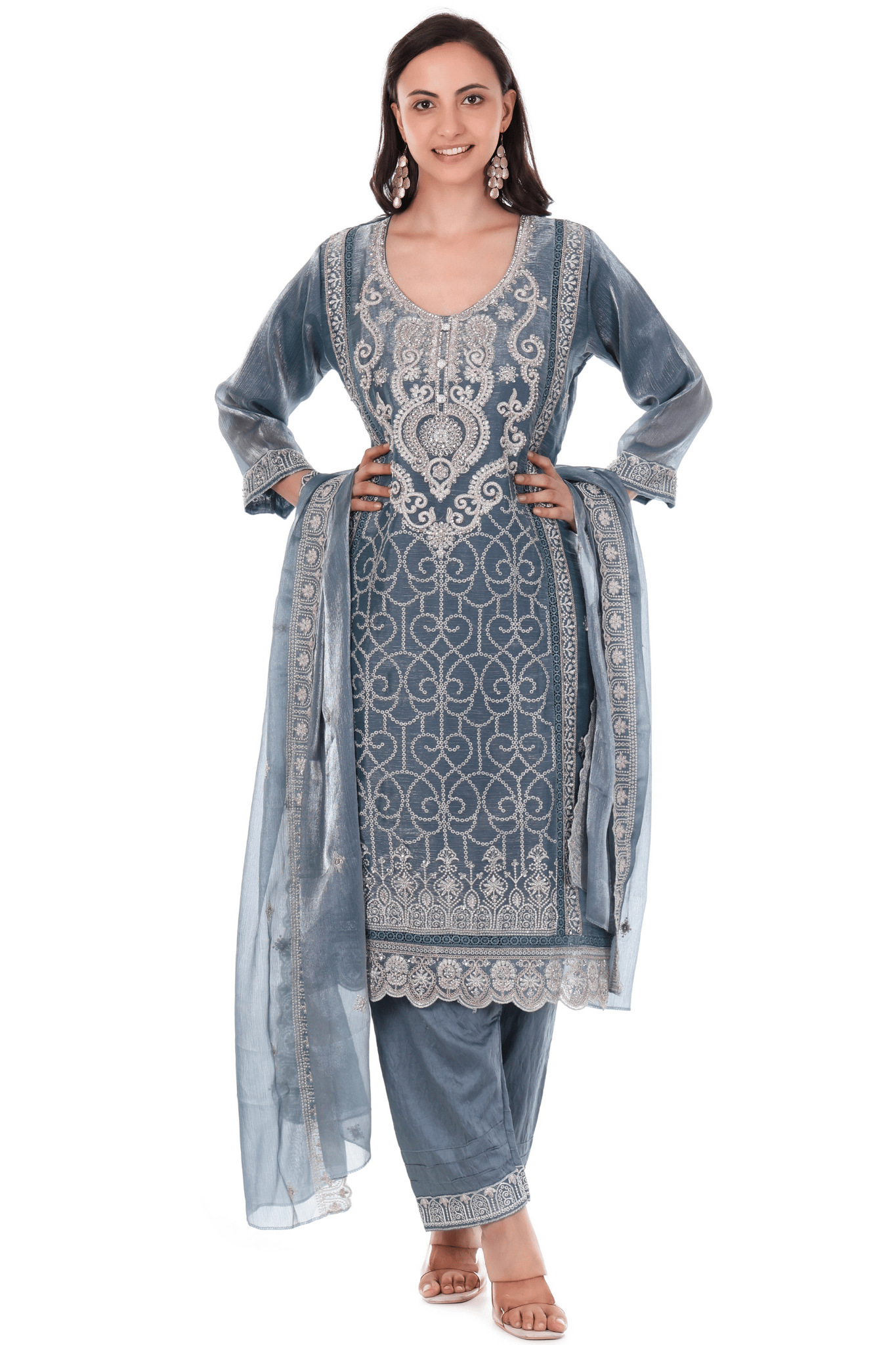 Blue Pakistani heavy suit