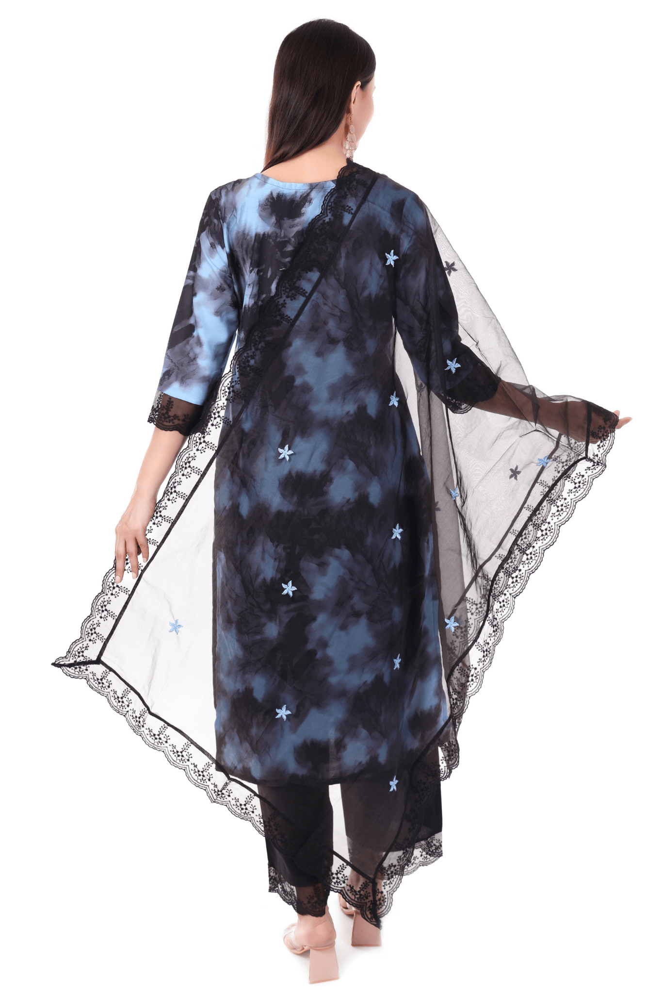 Black Blue Tie and Die