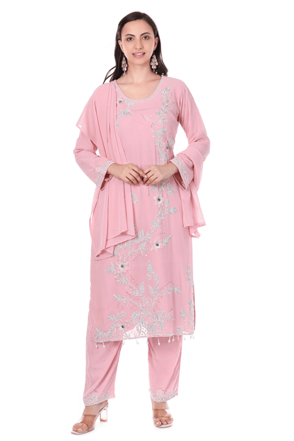 Pakistani heavy straight party wear