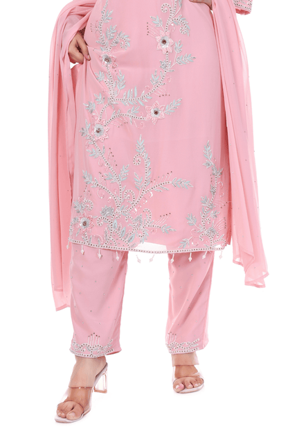 Pakistani heavy straight party wear