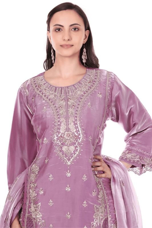 Pink siroski Pakistani suit