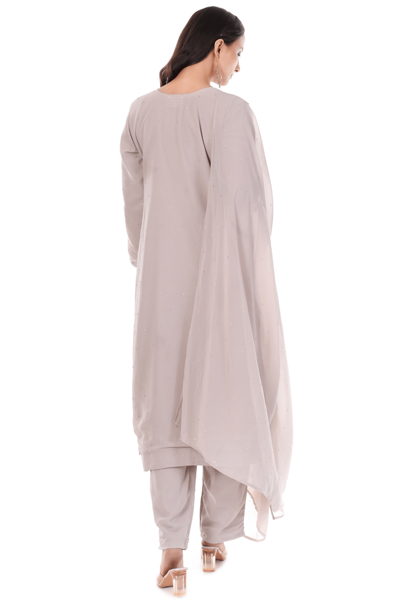 Pakistani heavy straight party wear