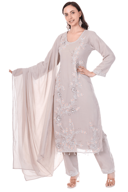 Pakistani heavy straight party wear