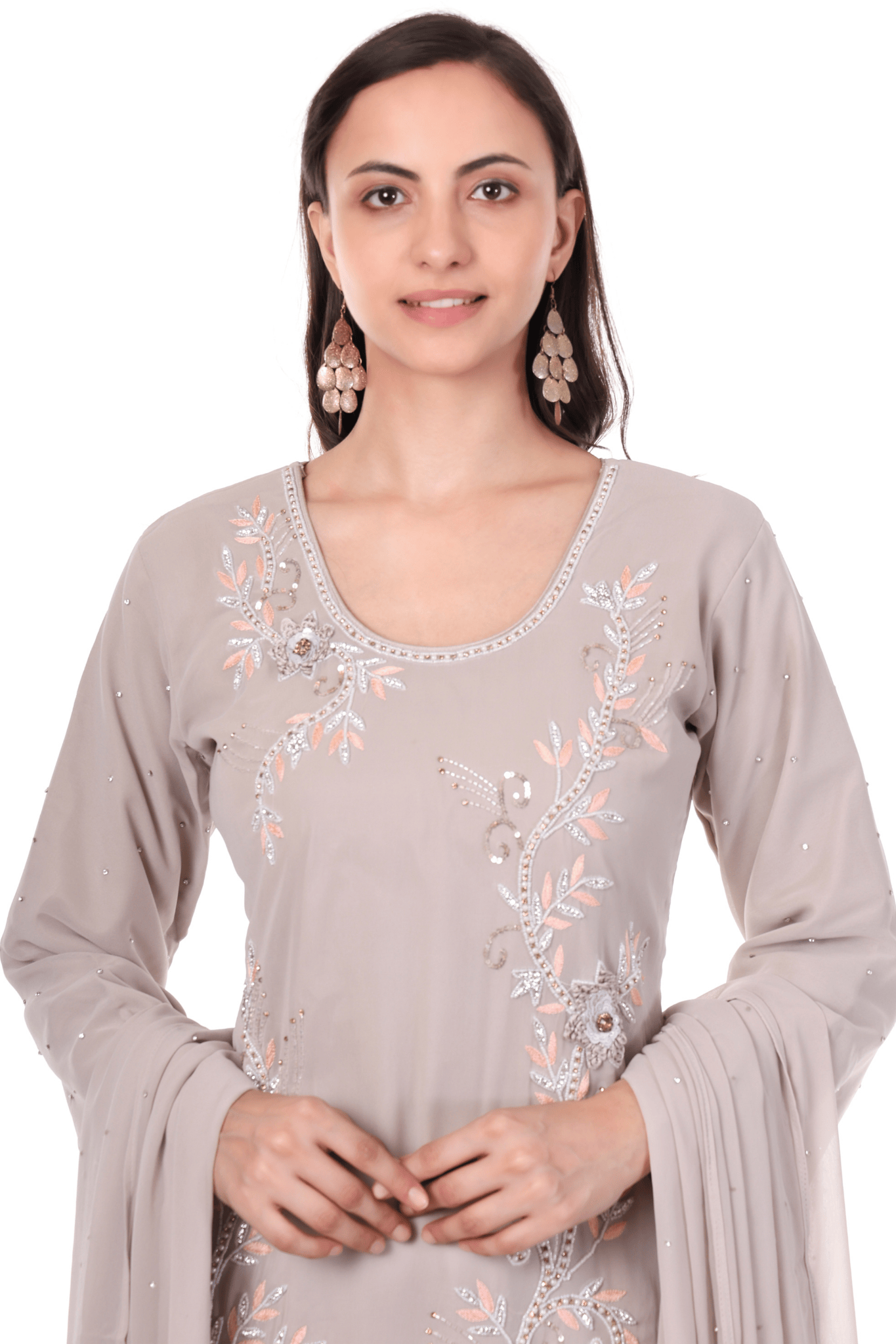 Pakistani heavy straight party wear