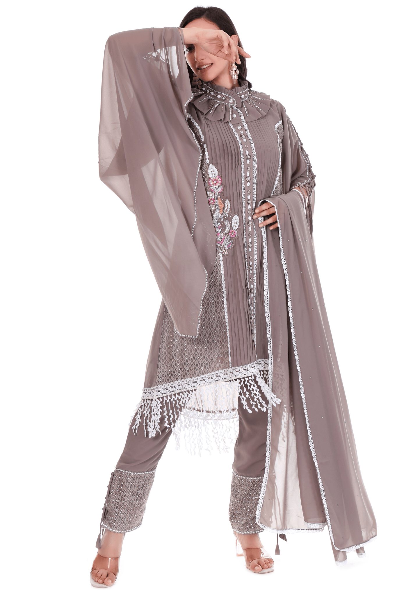 Mouse Long Heavy embroidered suit