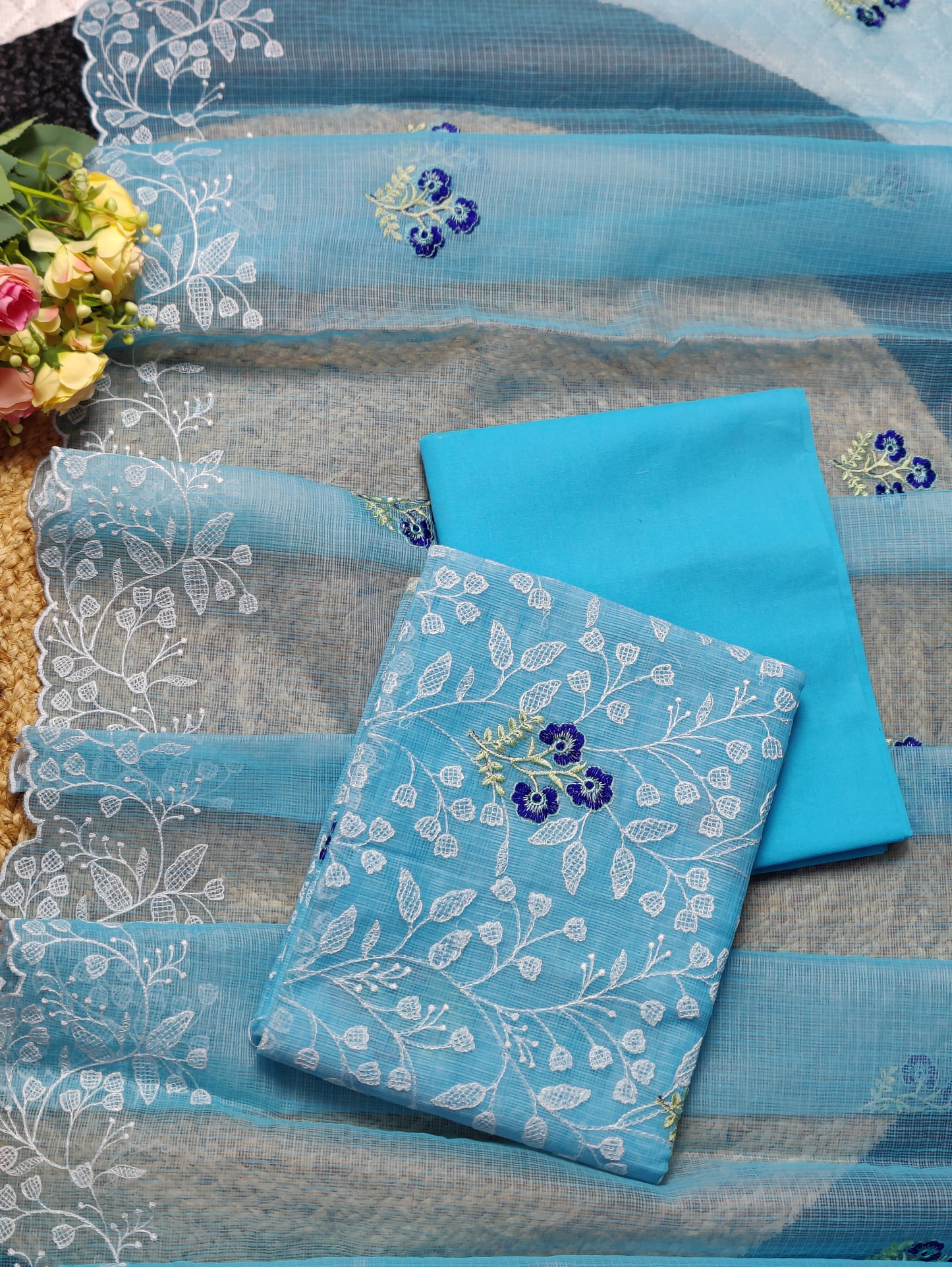 Kota Doria - Embroidered