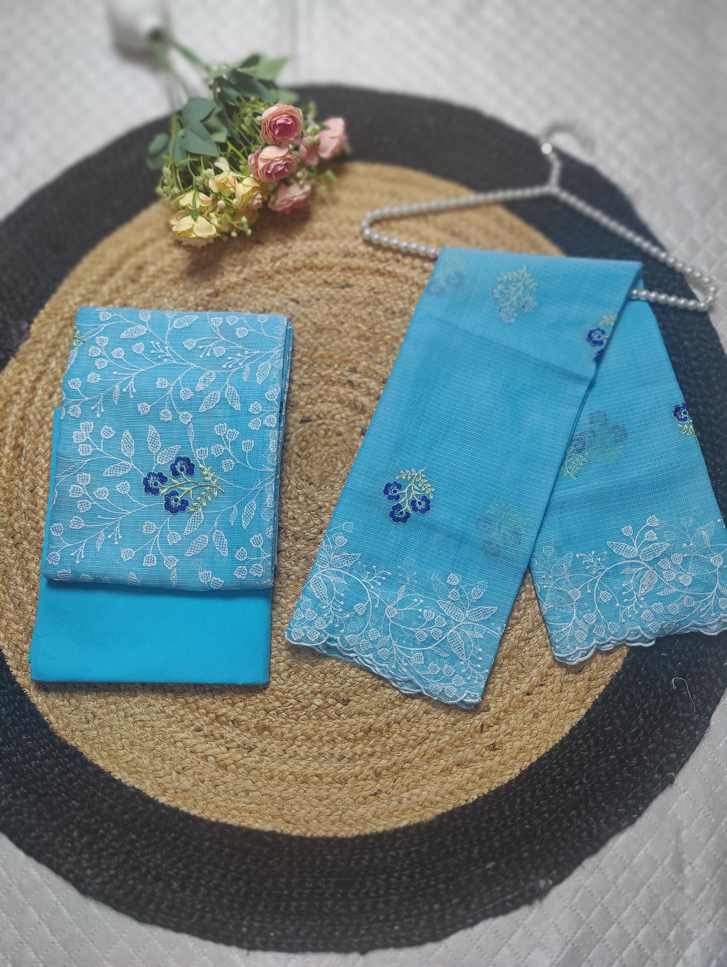 Kota Doria - Embroidered