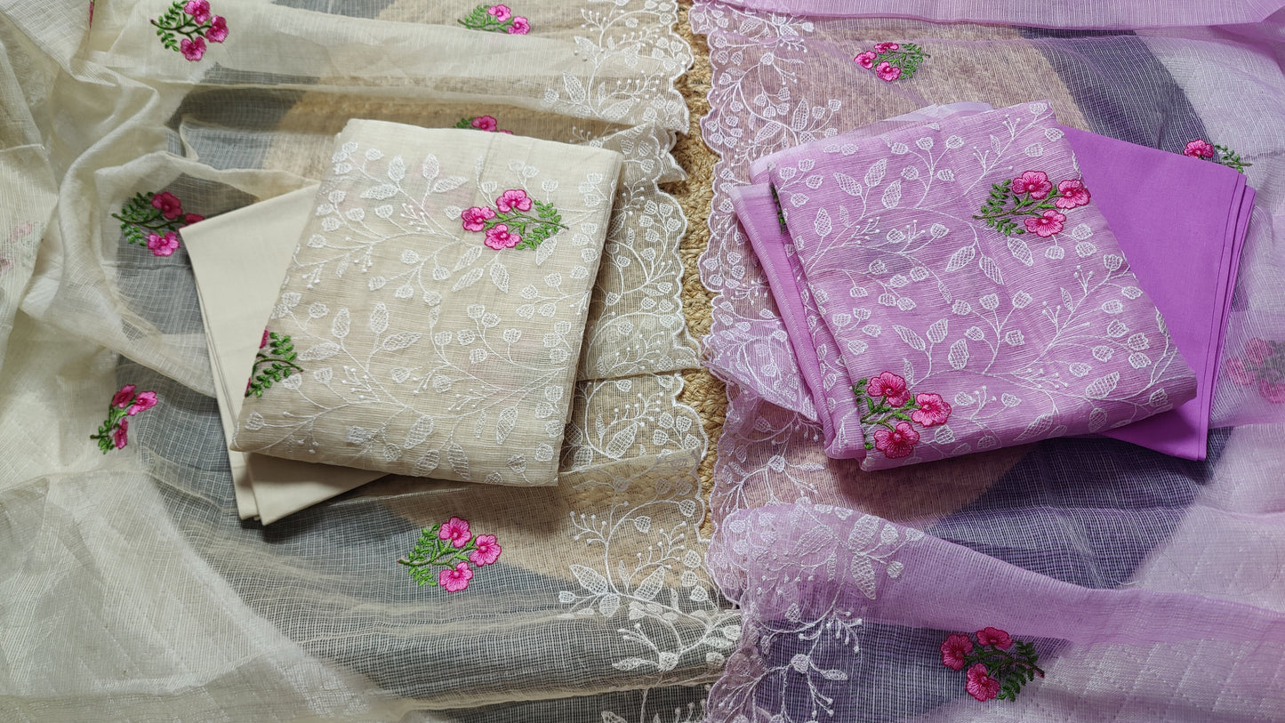 Kota Doria - Embroidered