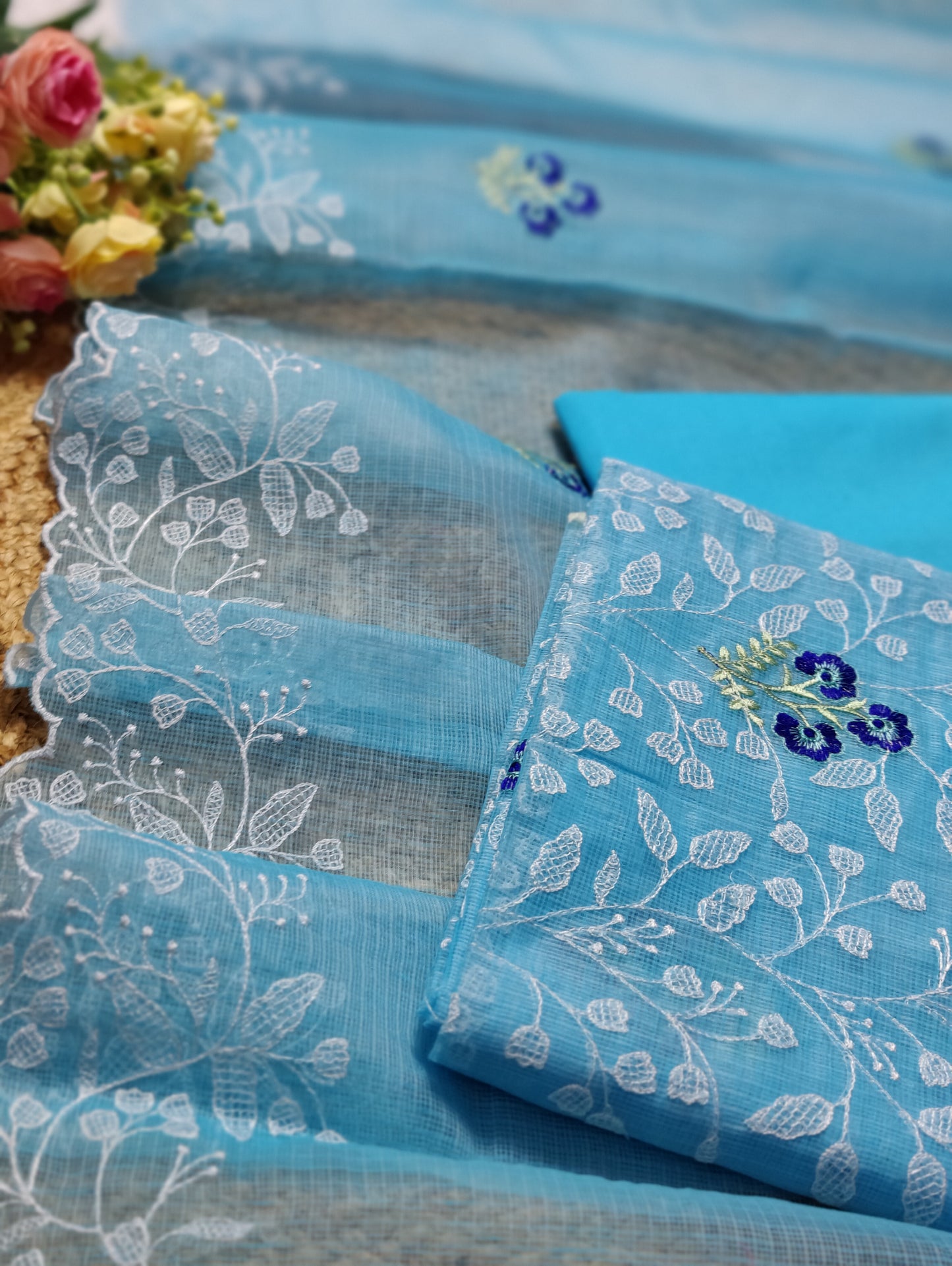 Kota Doria - Embroidered