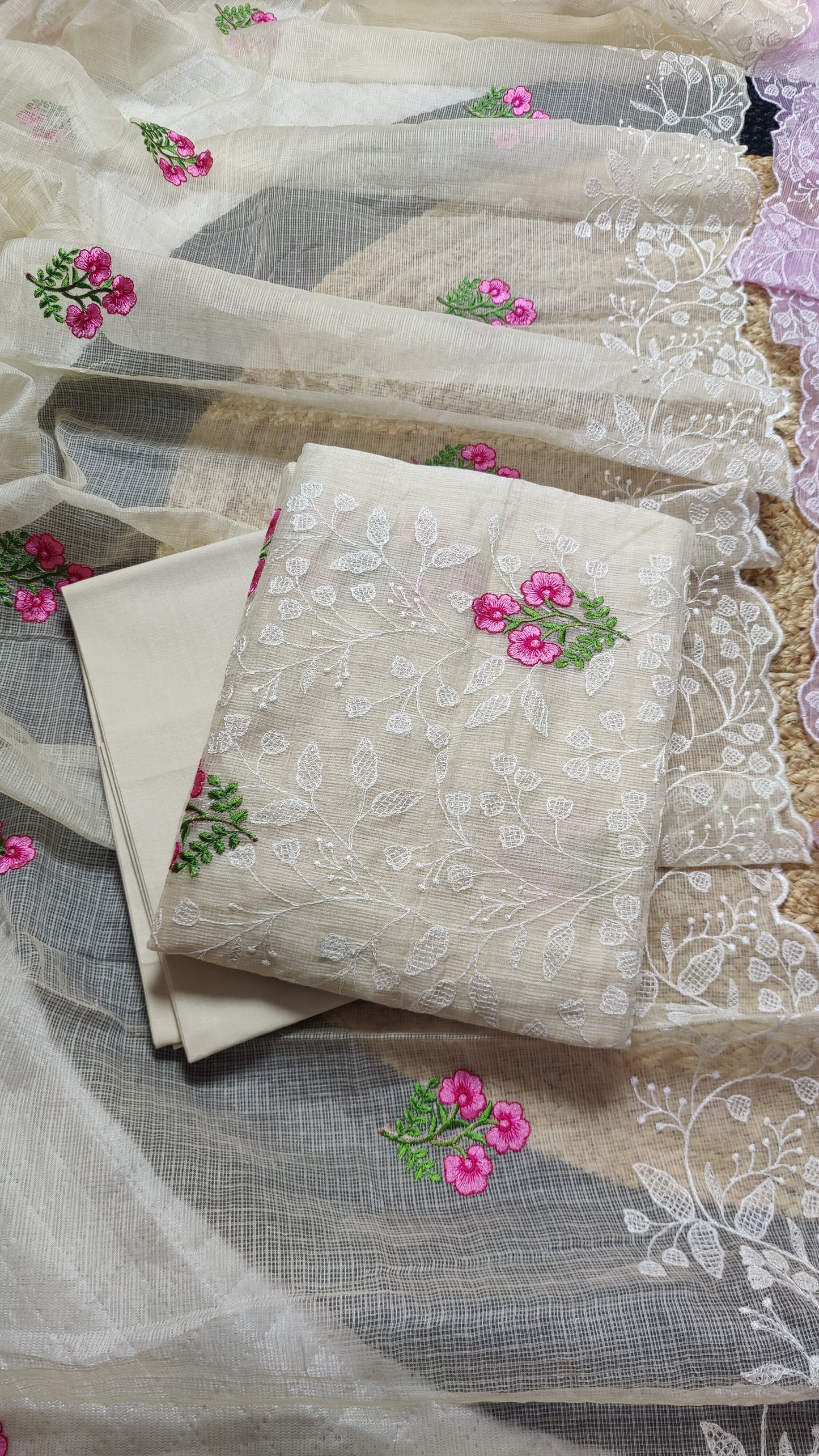 Kota Doria - Embroidered