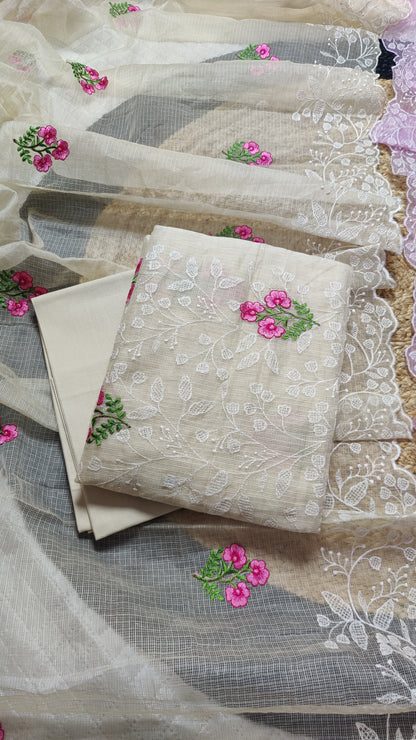 Kota Doria - Embroidered