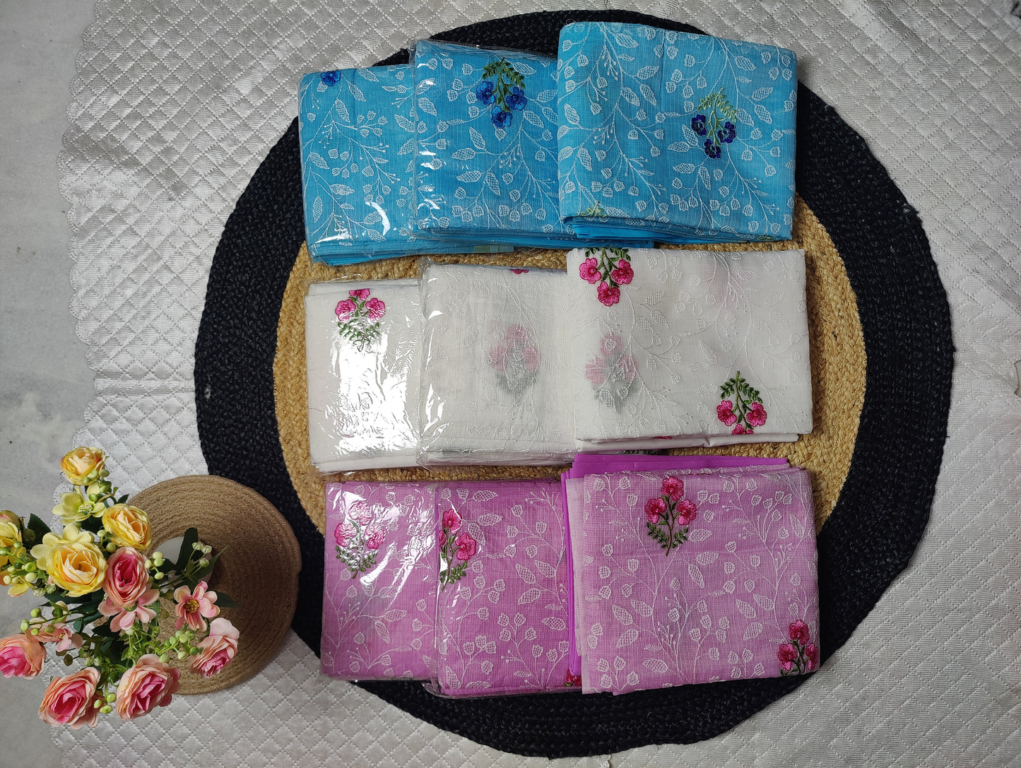 Kota Doria - Embroidered