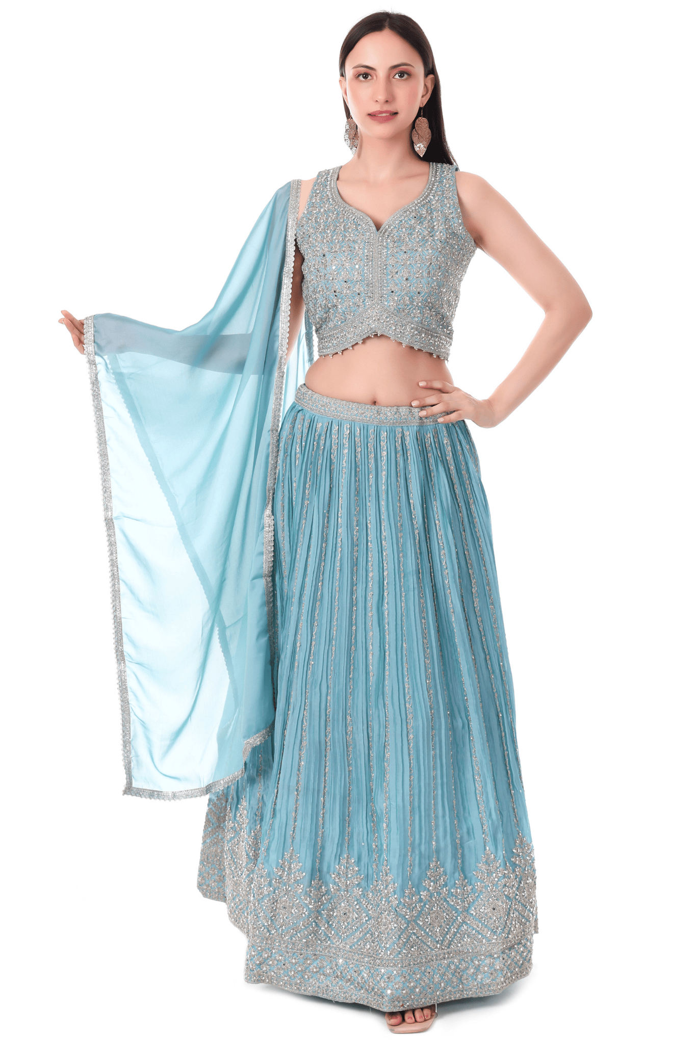 Blue Lahenga set