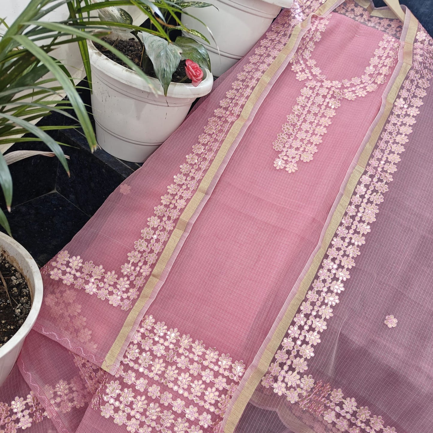 Gotta Patti Kota Doria Dress Material